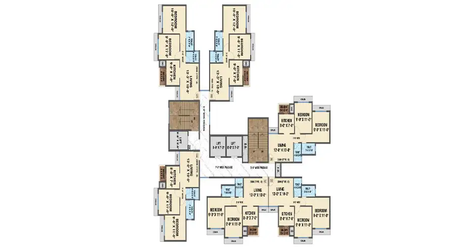 Arihant Project Kalyan 2 BHK Floor Plan